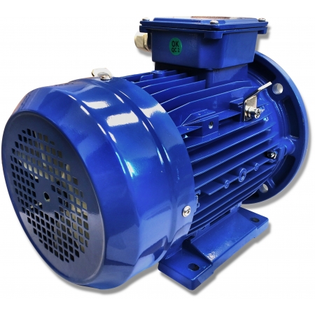 SILNIK ELEKTRYCZNY Z KOŁNIERZEM 5,5kW 400V 1435obr WAŁEK 28mm 3-FAZOWY